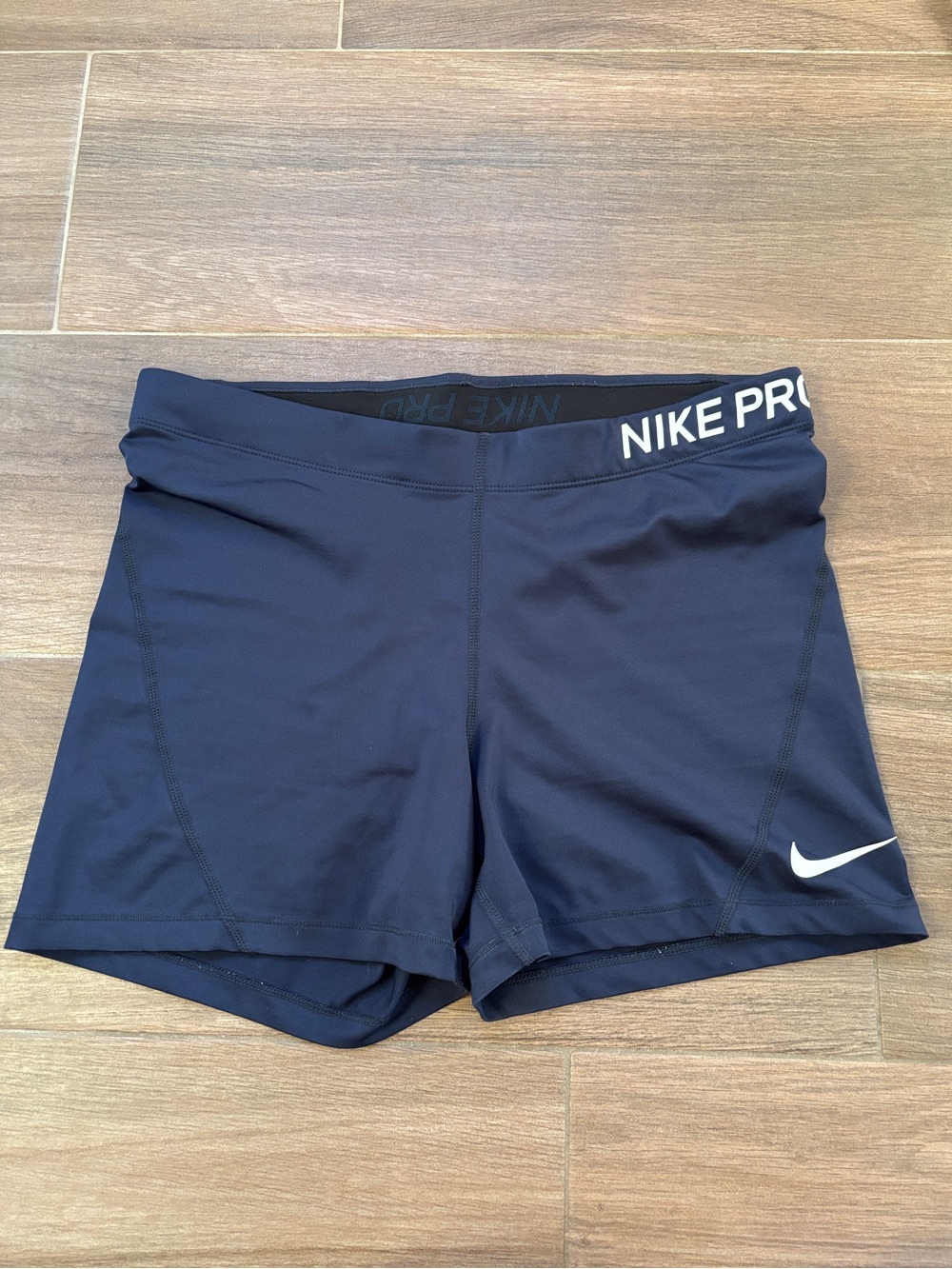 Women’s Navy Nike Pro Compression Shorts